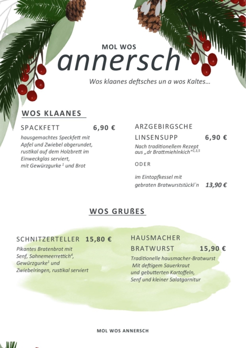 Speisekarte Winter 2025 Seite 1